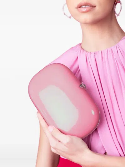 Jeffrey Levinson Elina Plus Glitter Clutch Bag In Pink