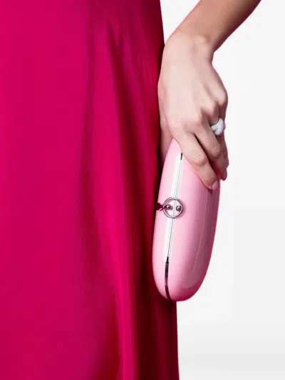 Jeffrey Levinson Elina Plus Glitter Clutch Bag In Pink