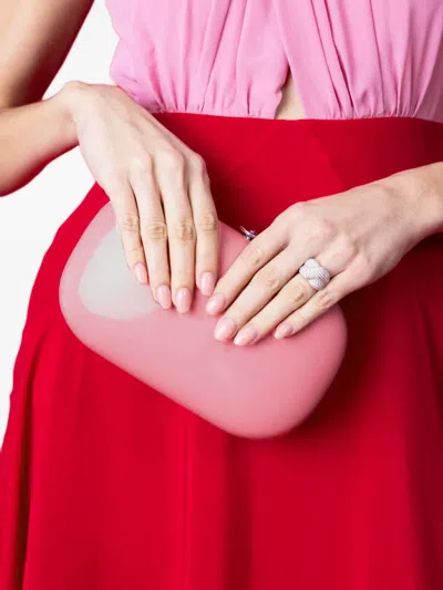 Jeffrey Levinson Elina Plus Glitter Clutch Bag In Pink