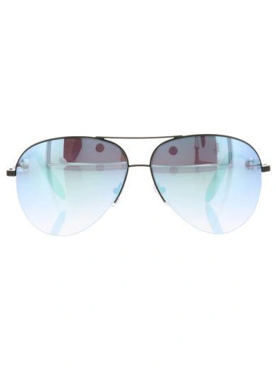 Shop Victoria Beckham Classic Sunglasses In Light Blue