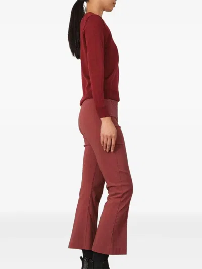 Avenue Montaigne Leo Cropped Trousers In Pink