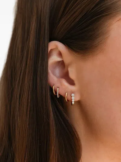 Dana Rebecca Designs 14k Yellow Gold Ava Bea Mini Diamond Earrings In Gold