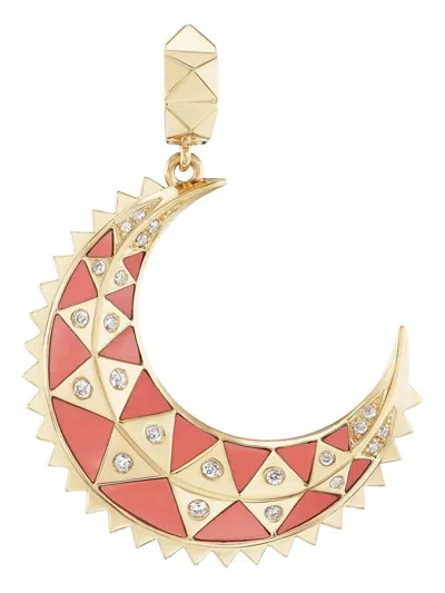 Harwell Godfrey 18k Yellow Gold Moon Pendant In Gold