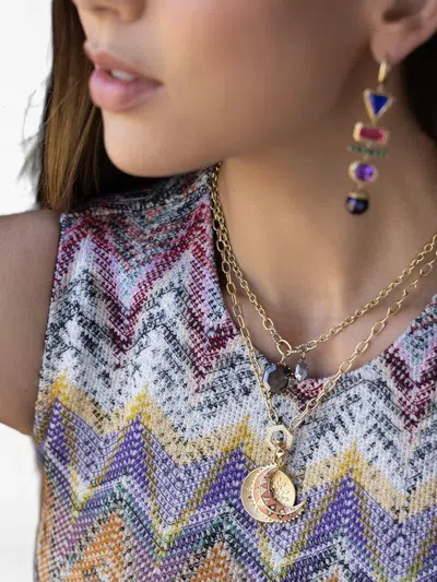 Harwell Godfrey 18k Yellow Gold Moon Pendant In Gold