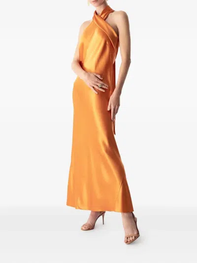 Galvan Pandora Dress In Yellow