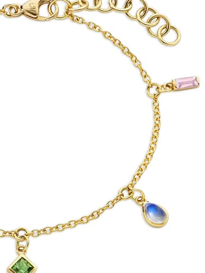 Monica Rich Kosann 18k Yellow Gold Points Of Light Multi-stone Bracelet In Multi