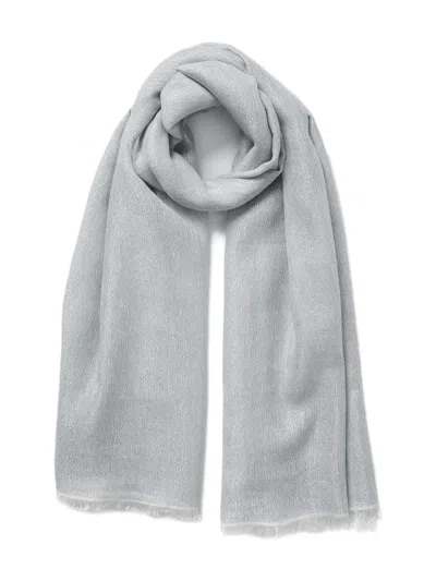 Jane Carr Summer Cosmos Scarf In Gray