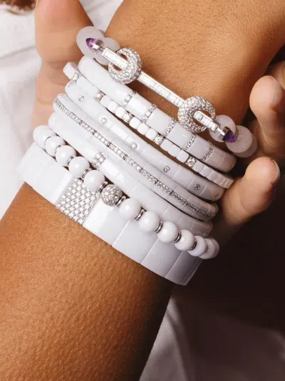 Roberto Demeglio 18k Yellow Gold Eternity Pura Diamond Bracelet In Metallic