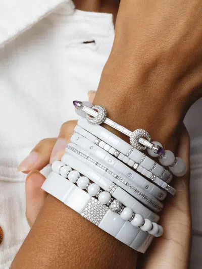 Roberto Demeglio 18k Yellow Gold Eternity Pura Diamond Bracelet In Metallic