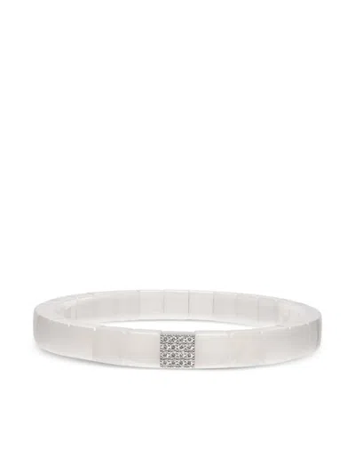 Roberto Demeglio 18k White Gold Scacco Bracelet In White