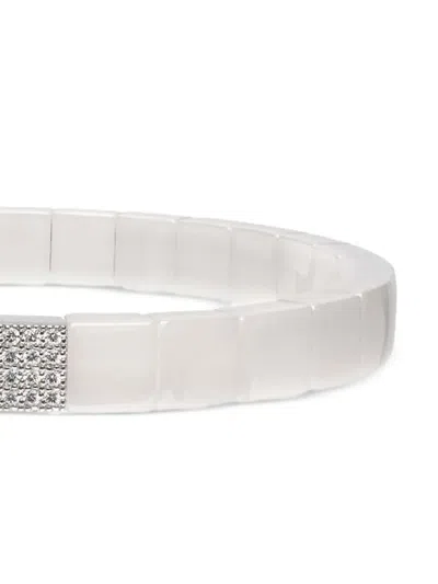 Roberto Demeglio 18k White Gold Scacco Bracelet In White