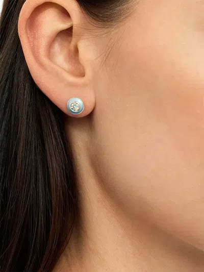 Melissa Kaye 18k Yellow Gold Audrey Diamond Earrings In Multi