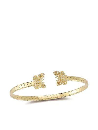 Tanya Farah 18k Gold Butterfly Bracelet In Gold