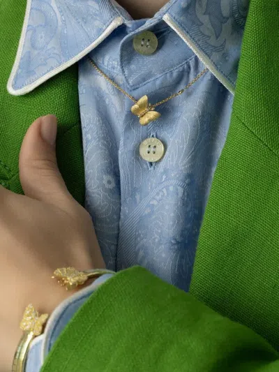 Tanya Farah 18k Gold Butterfly Bracelet In Gold