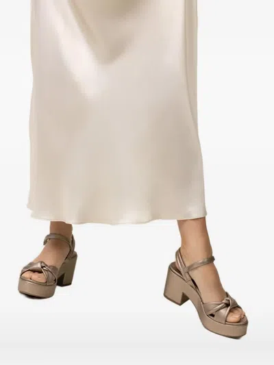 Pedro Garcia 75mm Dala Sandals In Gray