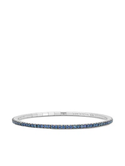 Roberto Demeglio 18k White Gold Sapphire Bracelet In Brown