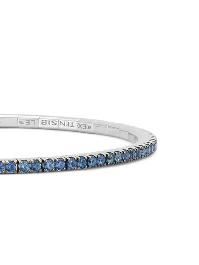 Roberto Demeglio 18k White Gold Sapphire Bracelet In Brown