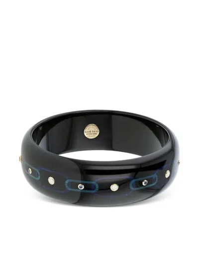 18K黄金蓝宝石胶骨手镯