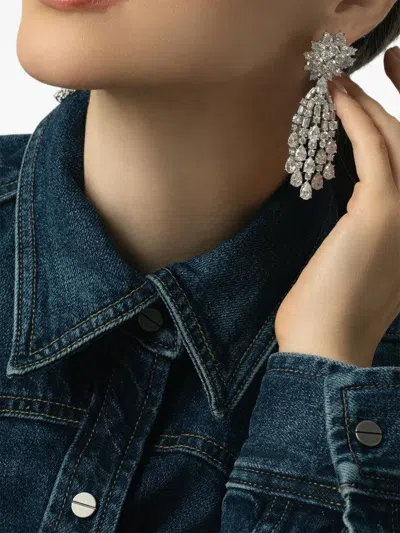 Fantasia By Deserio Cluster Waterfall Earrings In Metallic