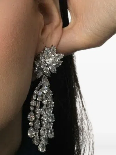 Fantasia By Deserio Cluster Waterfall Earrings In Metallic