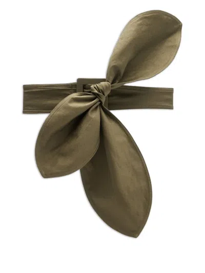 Andres Otalora Bow-detail Buckle Belt In Brown