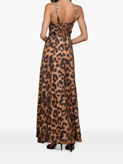 L'agence Sutton Leopard-print Maxi Dress In Animal Print