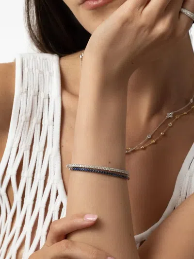 Kwiat 18k White Gold Sapphire Bracelet In Metallic