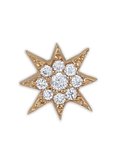 Anzie 14k Yellow Gold Aztec North Star Diamond Earring In Gold