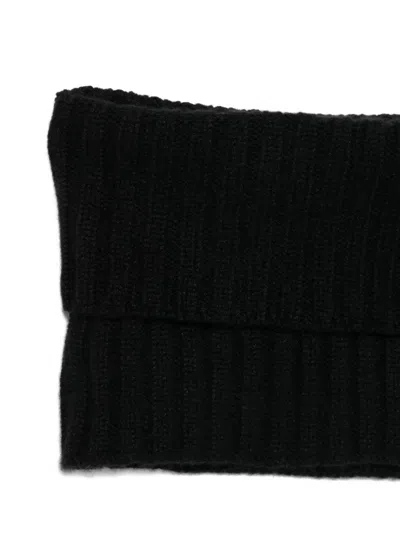 Dell'oglio Ribbed Scarf In Black
