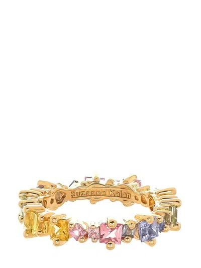 Suzanne Kalan 18kt Yellow Gold Sapphire Band Ring In Multi