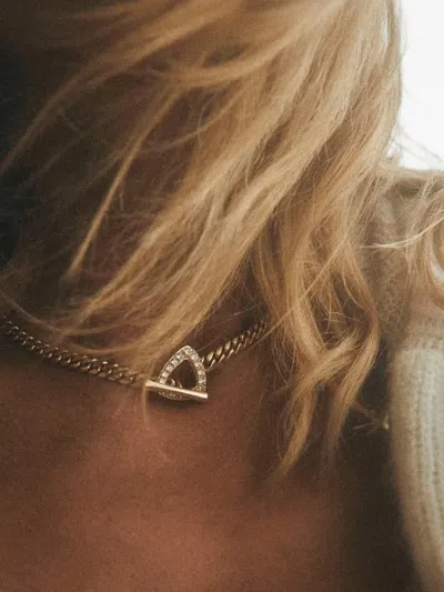 Logan Hollowell 14k Yellow Gold Diamond Necklace In Gold