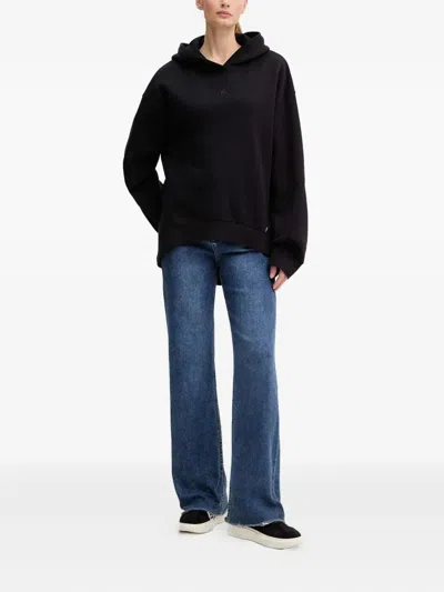 Hugo Boss Logo-detail Hoodie In Black