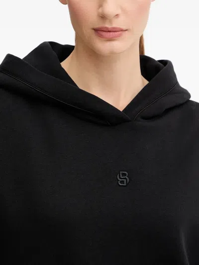 Hugo Boss Logo-detail Hoodie In Black