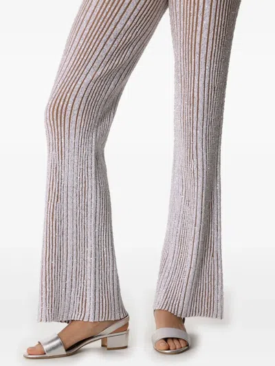 Manolo Blahnik 40mm Patopia Sandals In Silver