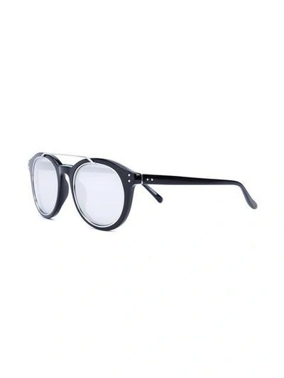 Shop Linda Farrow Acetate Sunglasses In Black