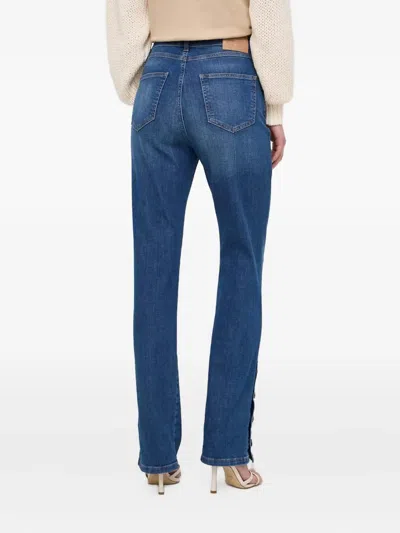 Twinset Buttoned Jeans In Blue
