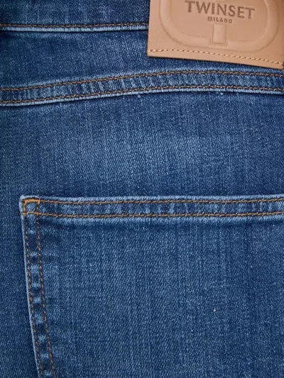 Twinset Buttoned Jeans In Blue