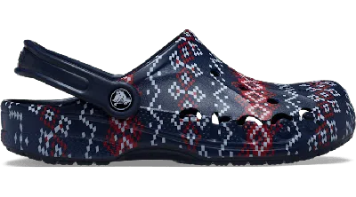 Crocs Baya Holiday Graphic Clog In Multi