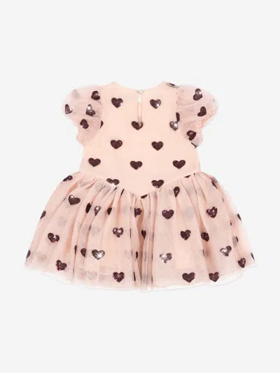 Konges Slojd Konges Sløjd Girls Heartlily Tulle Dress In Pink