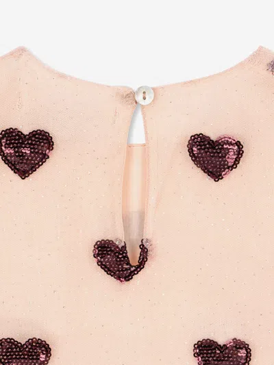 Konges Slojd Konges Sløjd Girls Heartlily Tulle Dress In Pink