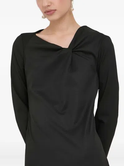 长袖针织迷你连衣裙