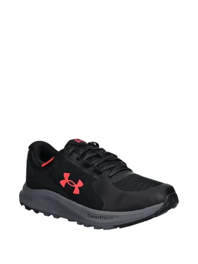 Under Armour Logo-detail Lace-up Sneakers In Black