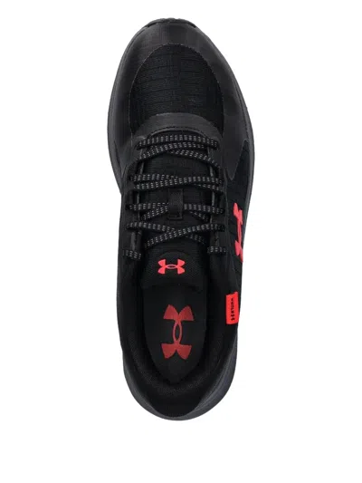 Under Armour Logo-detail Lace-up Sneakers In Black