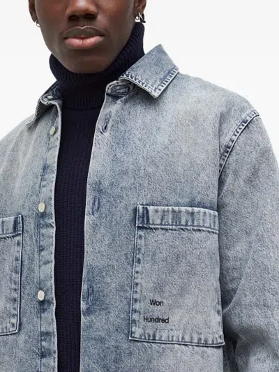 Won Hundred Front-pocket Button-up Shirt In Blue