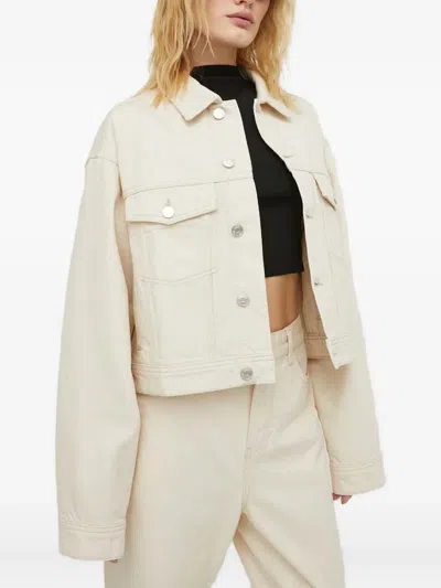 Won Hundred Button-fastening Jacket In Neutral