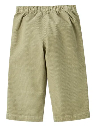Il Gufo Corduroy Panelled Trousers In Green