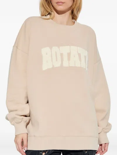 Rotate Birger Christensen Logo-appliqué Sweatshirt In Neutral