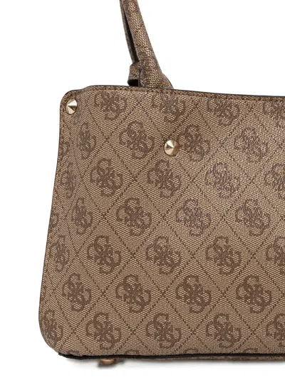 Guess Usa Meridian Shoulder Bag In Brown