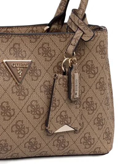 Guess Usa Meridian Shoulder Bag In Brown