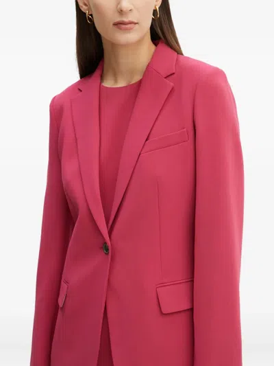 Theory Button Pocket Blazer In Pink